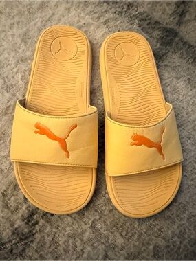Puma Yellow Slide Sandals size 42